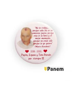 Chapitas imán conmemorativas/agradecimiento (Valor por docena)