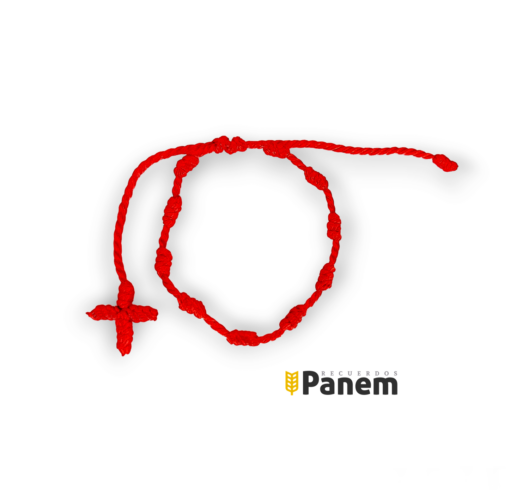 Pulsera denario color rojo