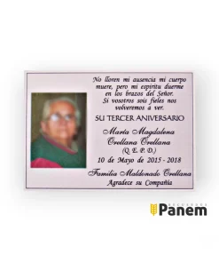 Santitos de Agradecimiento/conmemoración (Valor por docena)