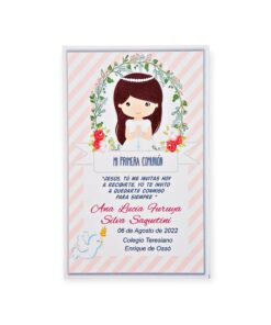 Santitos con imagen niña Primera Comunión (Valor por docena)