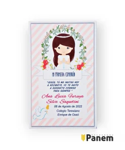 Santitos con imagen niña Primera Comunión (Valor por docena)