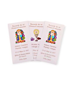 Santitos con imagen de Comunión (Valor por docena)