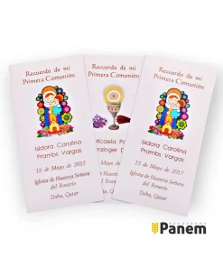 Santitos con imagen de Comunión (Valor por docena)