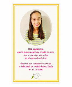 Santitos con foto niña (Valor por docena)