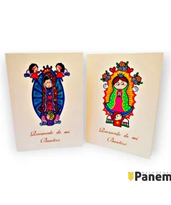 Santitos de Bautizo doble con imagen (Valor por docena)