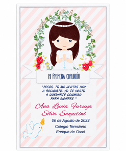 Santitos con imagen niña Primera Comunión (Valor por docena)