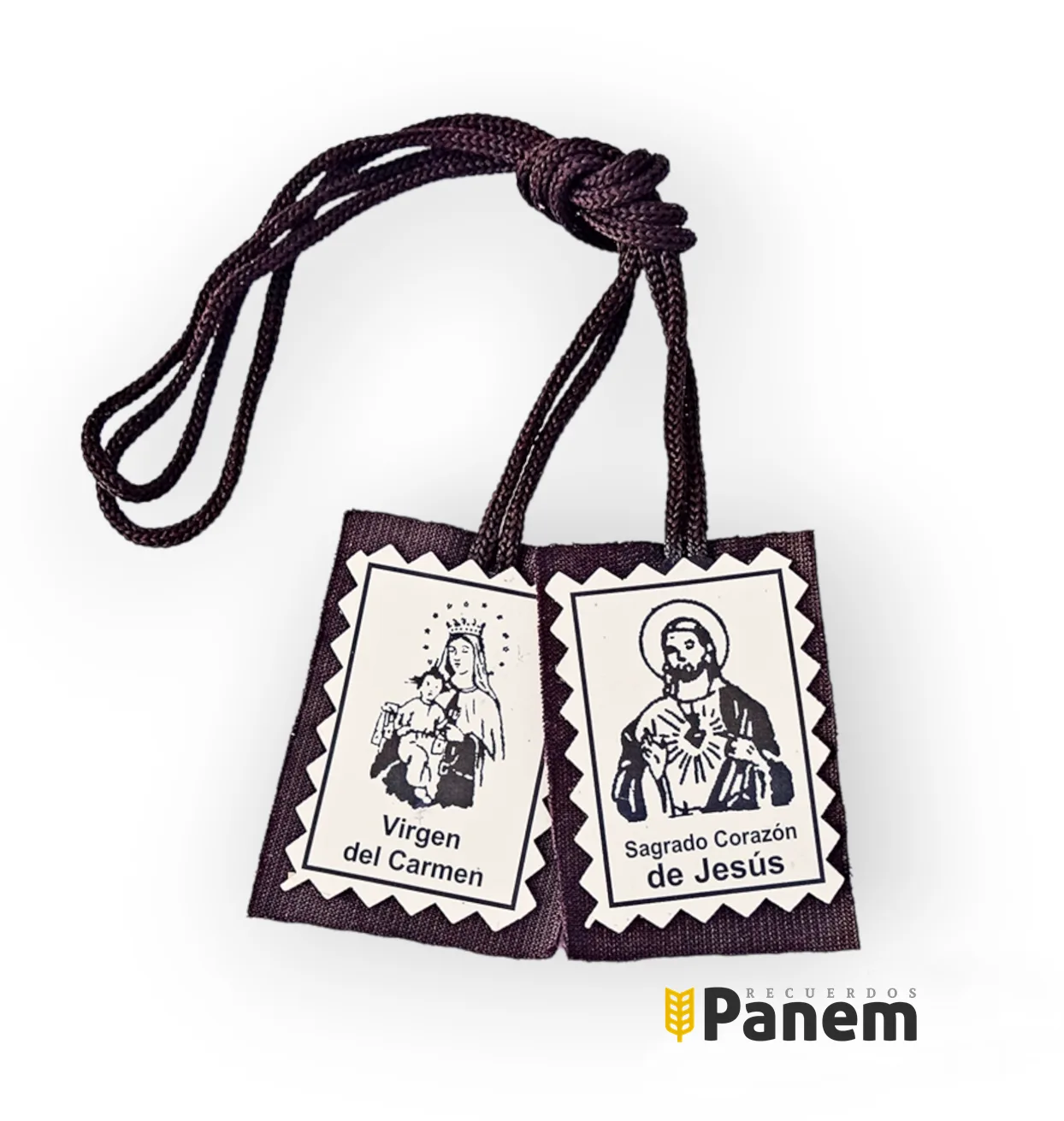 Escapulario Virgen del Carmen - tela