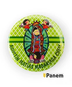 Chapitas Iman Virgencita plis pack tarjetas - Bautizo (Valor por docena)