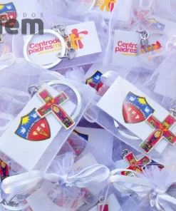 LLavero Virgencita Plis-Cruz Metalica (Valor por docena)