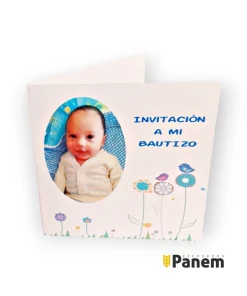 Santitos - invitaciones niño (Valor por docena)