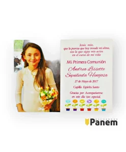 Magnetos de Primera Comunion con foto niña (Valor por docena)