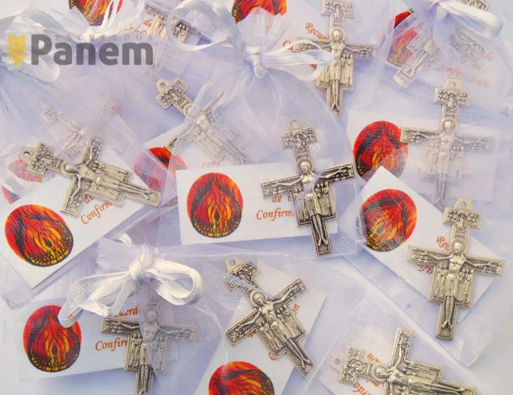 Cruz de San Damian (Franciscanos) y pack de tarjetas (Valor por docena)