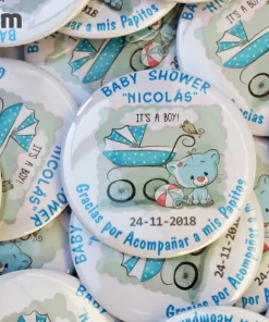 Chapitas de Baby shower (Valor por docena)