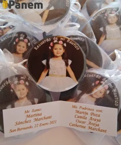Chapita iman con foto y con tarjeta (valor por docena)