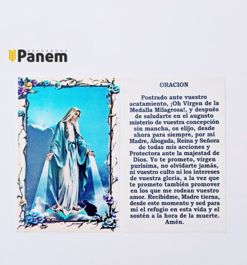 Estampa de la Medalla Milagrosa/Virgen de los Rayos (Valor por 100 unidades)