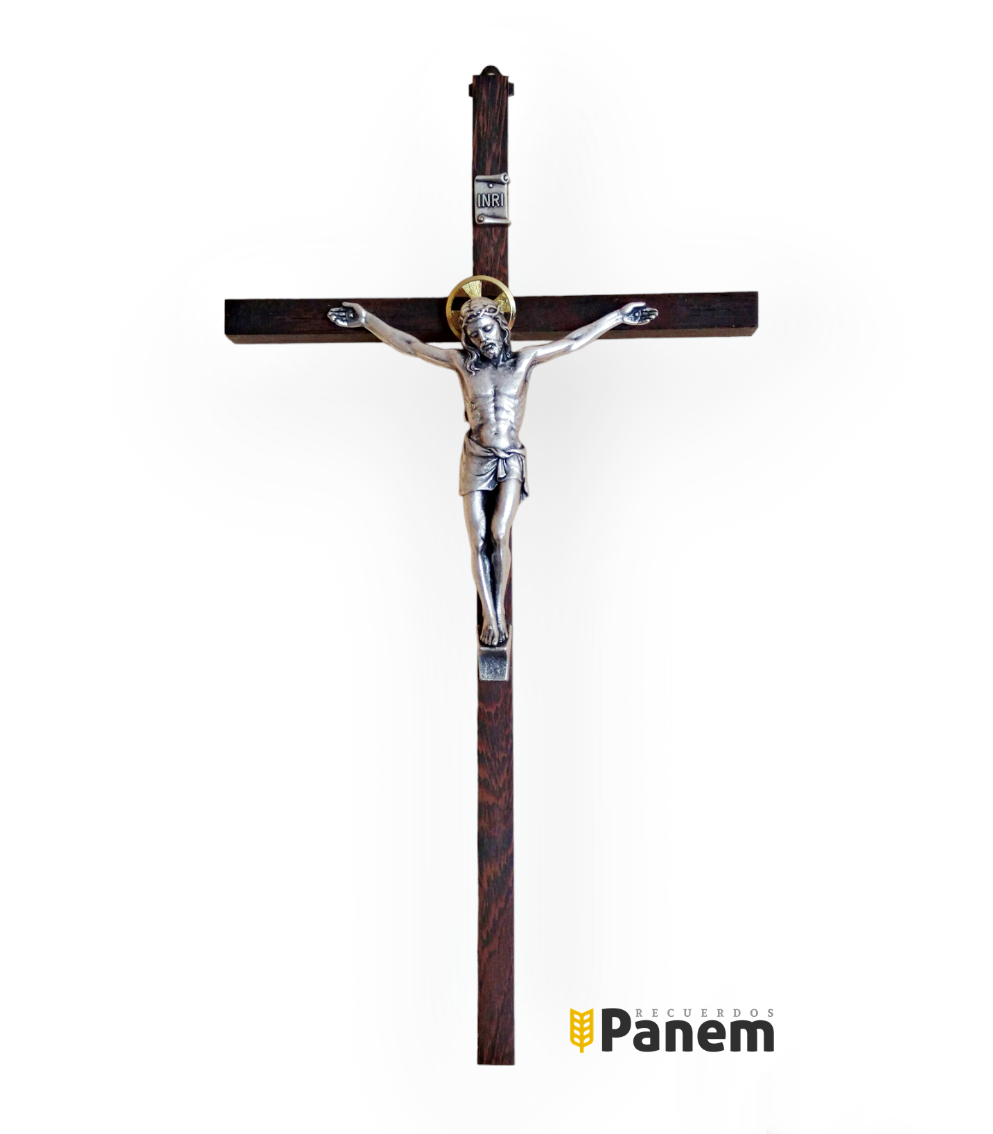 Crucifijo de madera 25x13,5cm (pared) - Recuerdos Panem