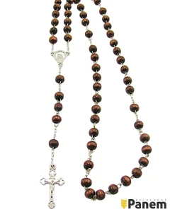 Rosario de madera, Crucifijo de metal