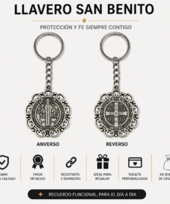 Llaveros medalla San Benito (Valor por docena)