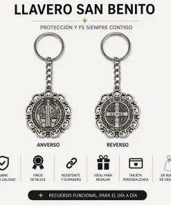Llaveros medalla San Benito (Valor por docena)