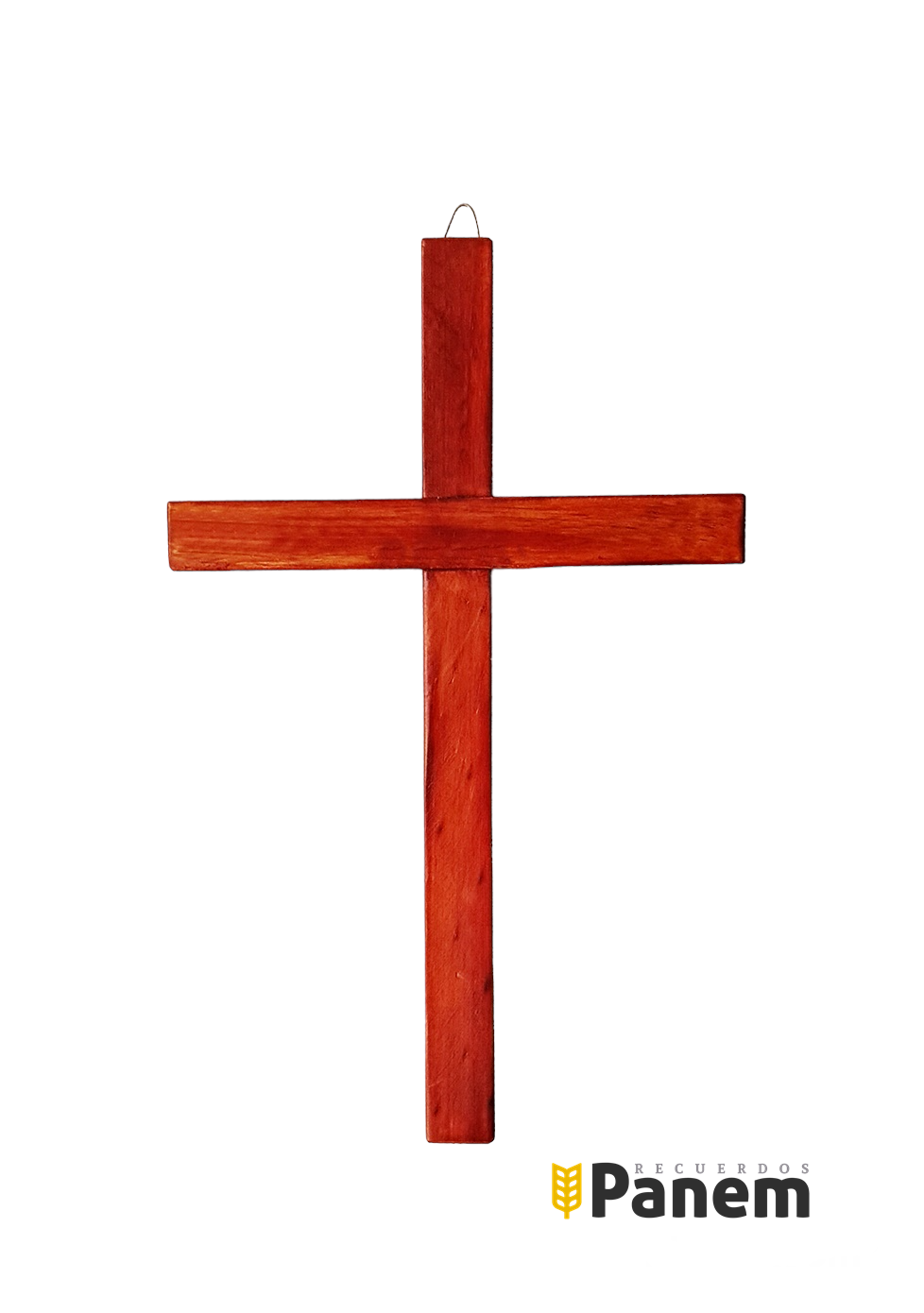 Cruz madera color raulí 30x18cm - Recuerdos Panem