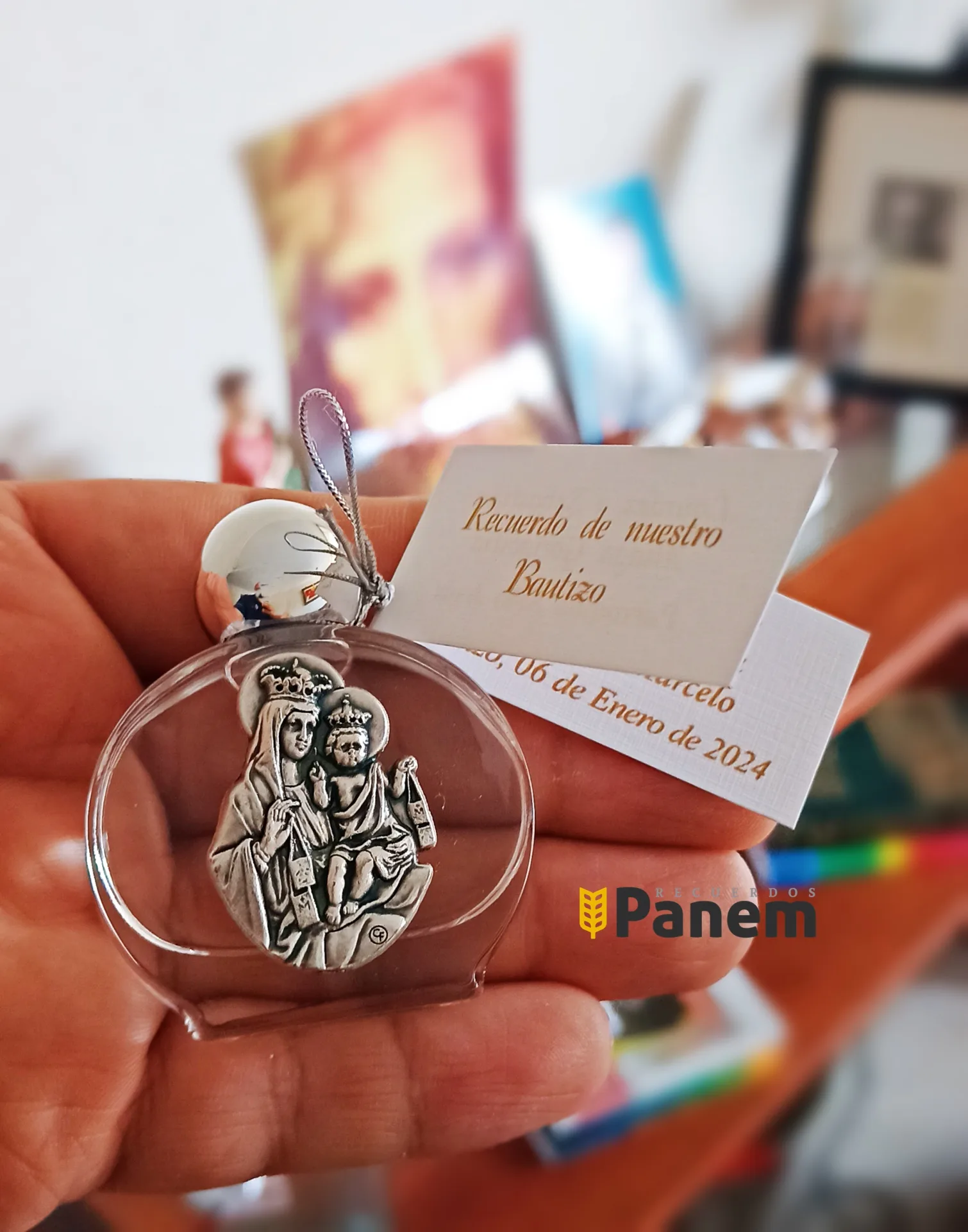 Botellas de agua bendita Virgen del Carmen (Valor por docena)