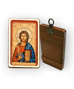 Cuadro icono Jesús alfa y omega