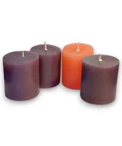 Cirios para corona de Adviento (4 cirios)