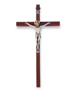 Crucifijo de madera 31x27cm (pared)