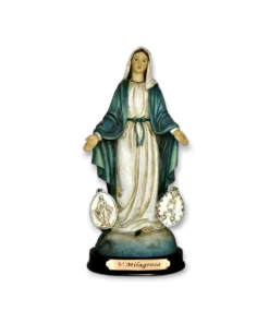 Estatuilla Virgen de la Medalla Milagrosa 12cm