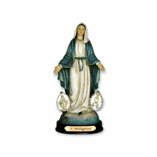 Estatuilla Virgen de la Medalla Milagrosa 12cm