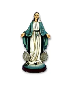 Estatuilla Virgen de la Medalla Milagrosa 20cm