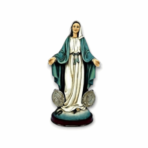 Estatuilla Virgen de la Medalla Milagrosa 20cm