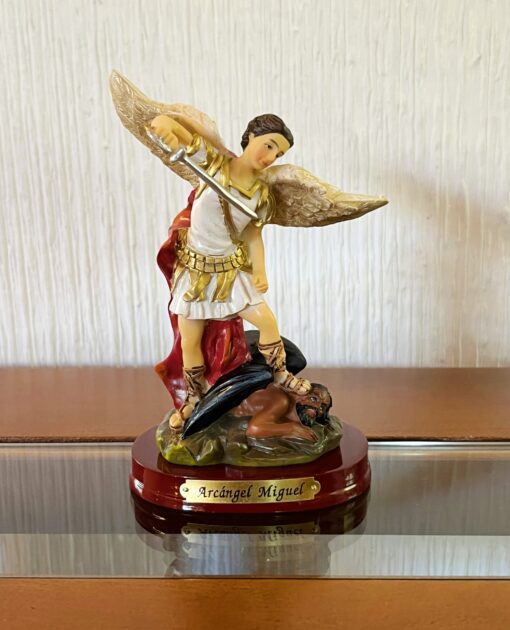 Estatuilla San Miguel Arcángel 20cm - Imagen 2