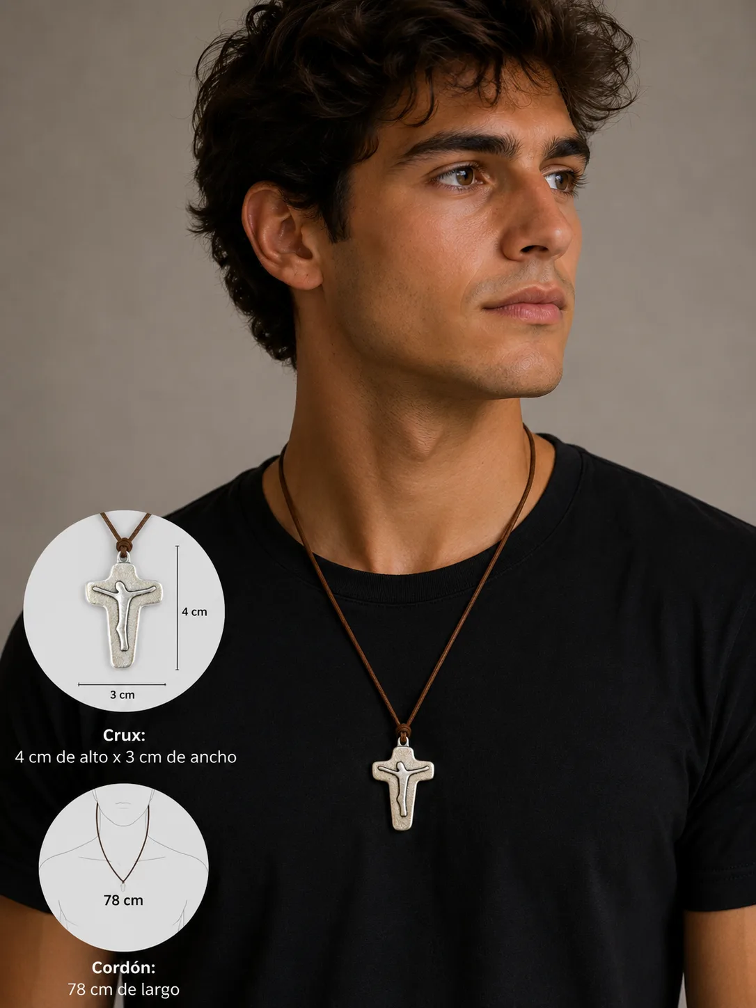 Crux con imagen de Cristo - Imagen 2