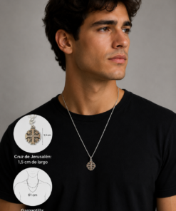 Cruz de Jerusalén metal