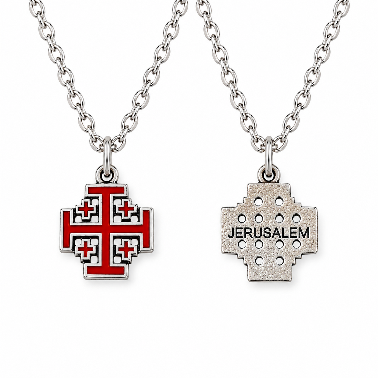 Cruz de Jerusalén roja