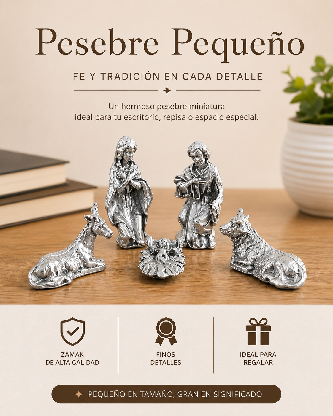 Pesebre para escritorio o velador