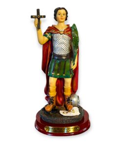 Estatuilla de san Expedito resina 20cm