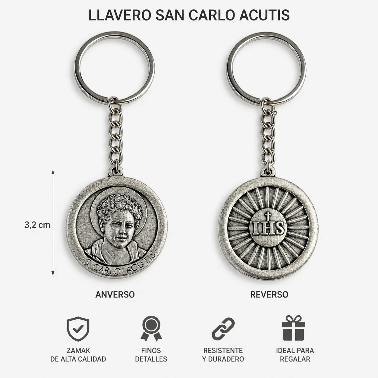Llavero de san Carlo Acutis - Imagen 3
