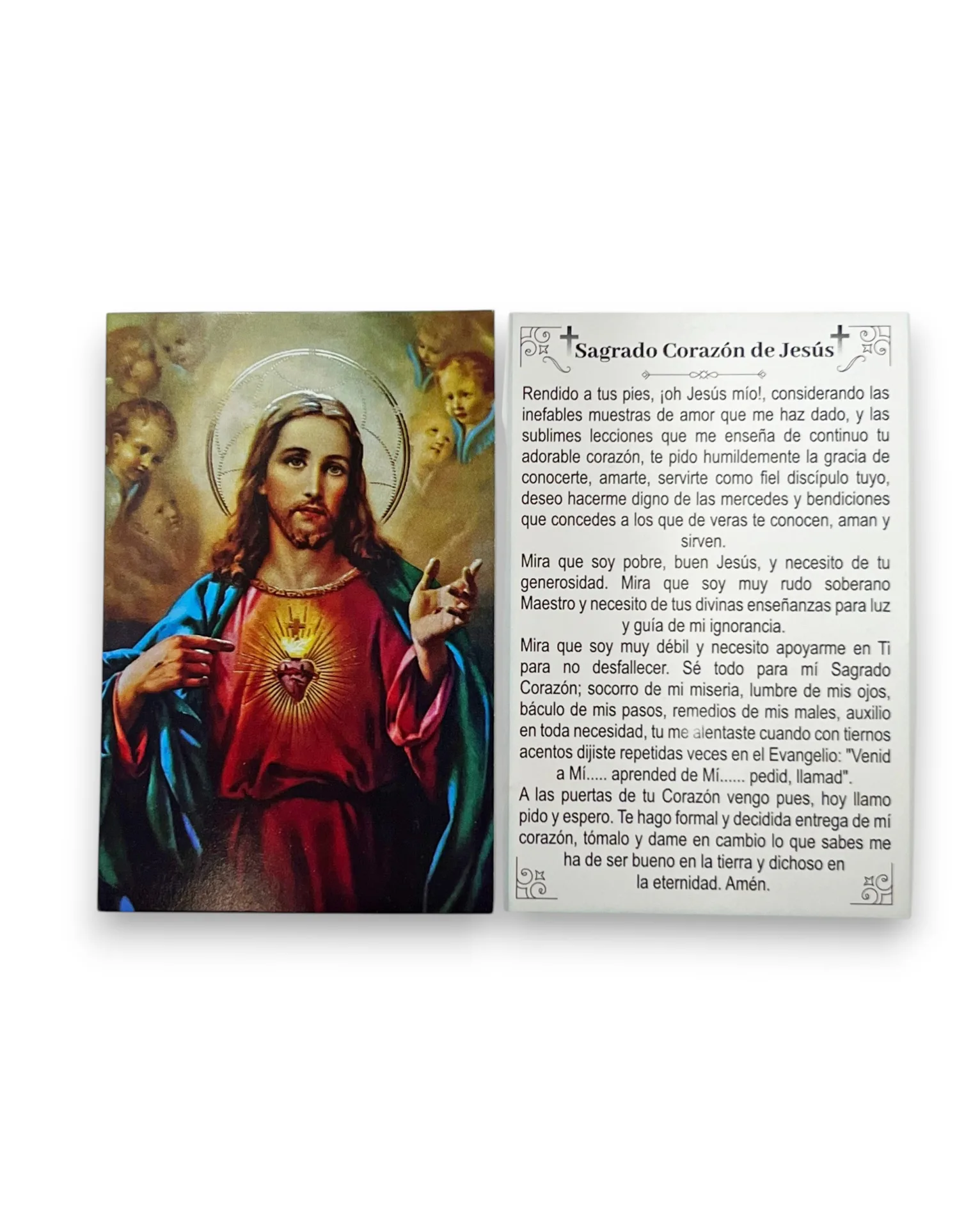 Estampas del Sagrado Corazón de Jesús (100 unidades) - Imagen 2