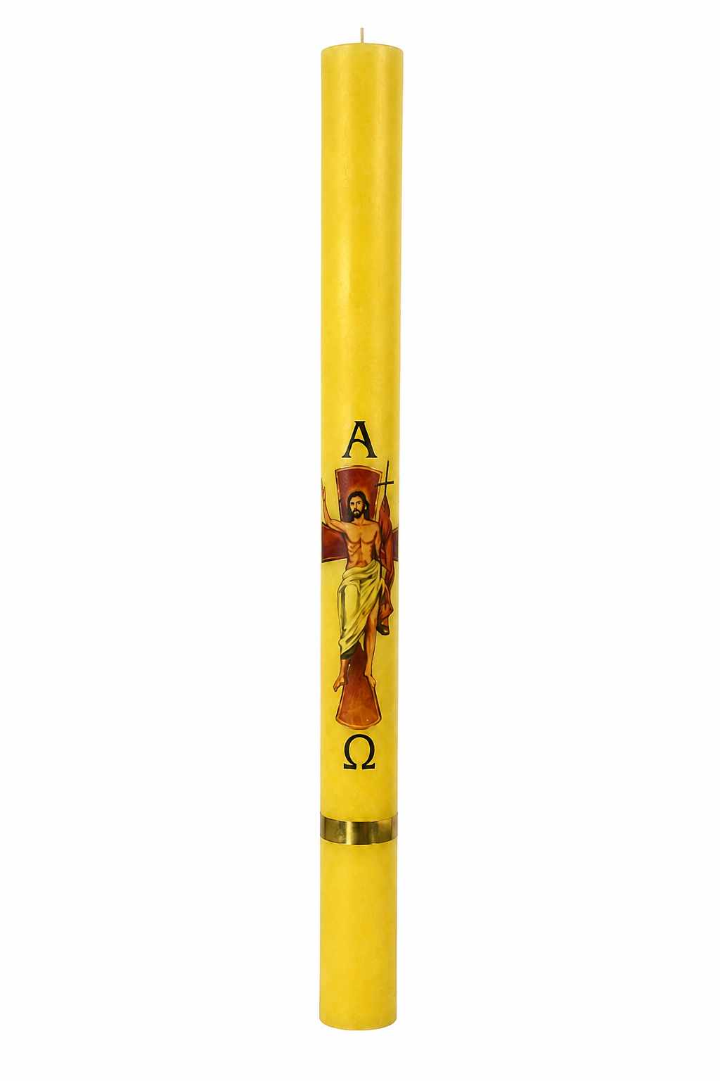 Cirio Pascual 100cm (1mtr) con imagen 7cm diámetro