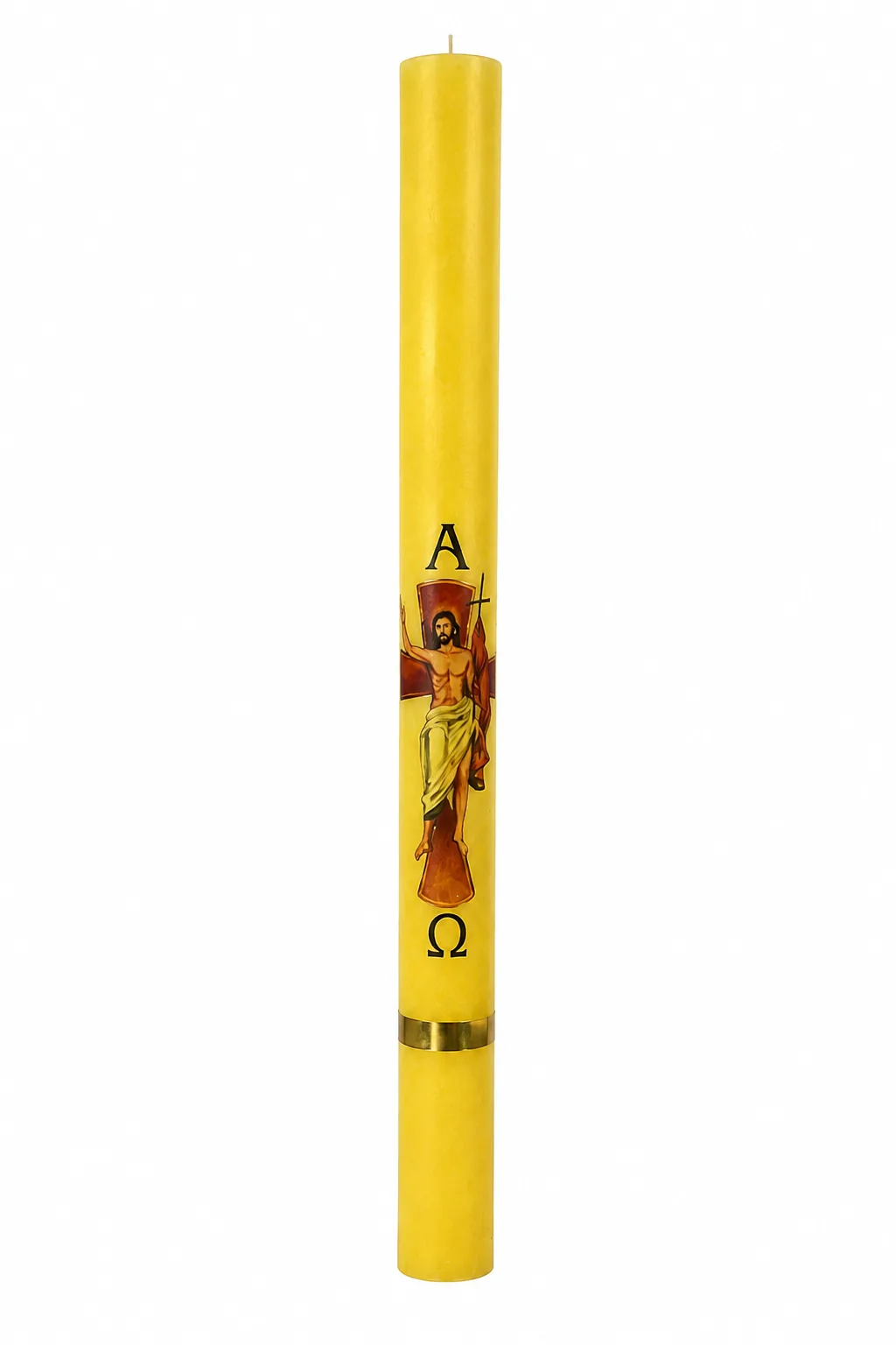 Cirio Pascual 100cm (1mtr) con imagen 7cm diámetro