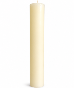 Cirio liso de 30cm marfil o blanco